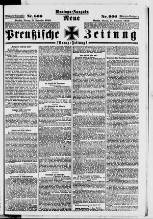 Neue preußische Zeitung vom 25.11.1918