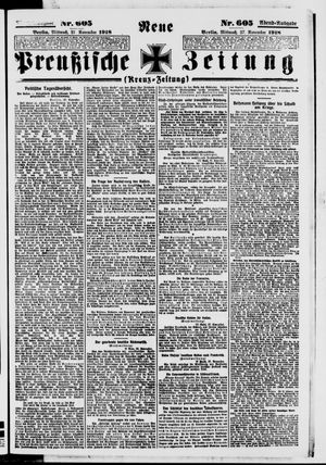 Neue preußische Zeitung vom 27.11.1918