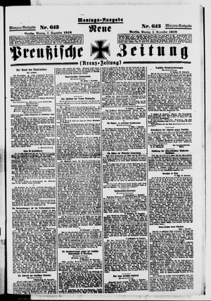 Neue preußische Zeitung vom 02.12.1918