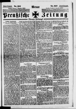 Neue preußische Zeitung vom 02.12.1918