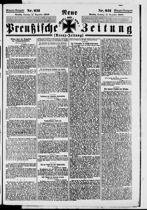 Neue preußische Zeitung vom 22.12.1918