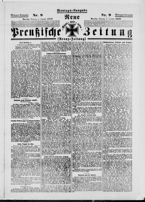 Neue preußische Zeitung vom 06.01.1919