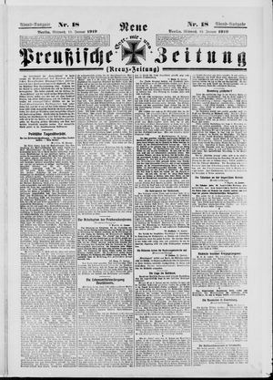 Neue preußische Zeitung vom 15.01.1919