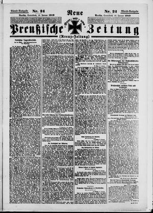 Neue preußische Zeitung vom 18.01.1919