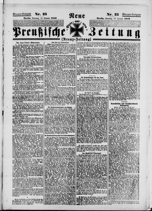 Neue preußische Zeitung on Jan 19, 1919