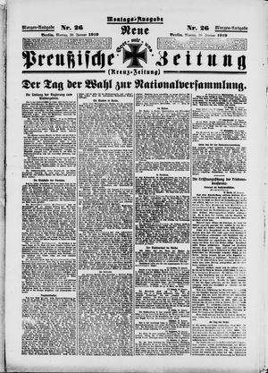 Neue preußische Zeitung vom 20.01.1919
