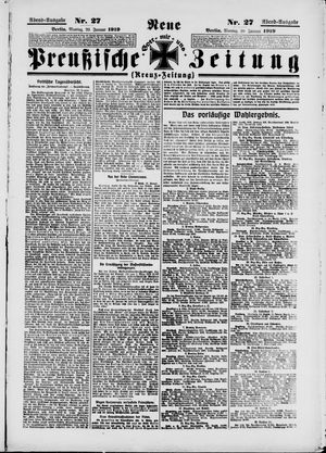 Neue preußische Zeitung vom 20.01.1919