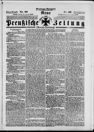 Neue preußische Zeitung vom 27.01.1919