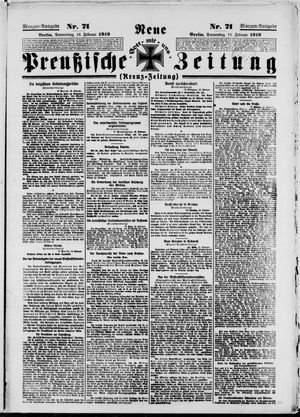 Neue preußische Zeitung vom 13.02.1919