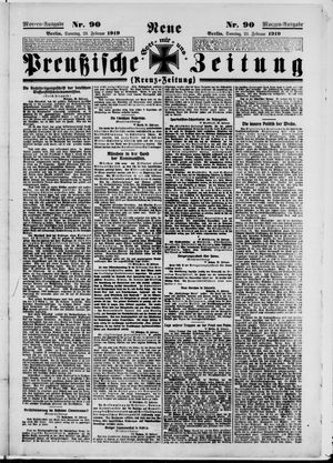 Neue preußische Zeitung vom 23.02.1919