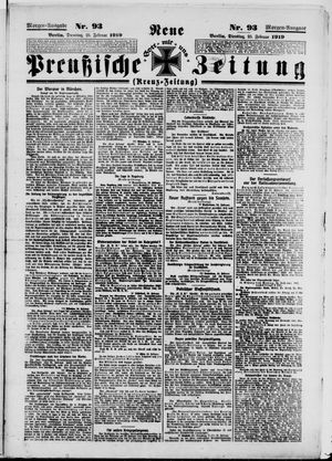 Neue preußische Zeitung vom 25.02.1919