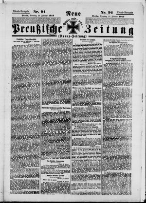 Neue preußische Zeitung vom 25.02.1919