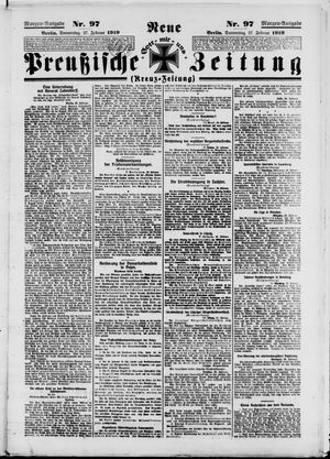 Neue preußische Zeitung vom 27.02.1919