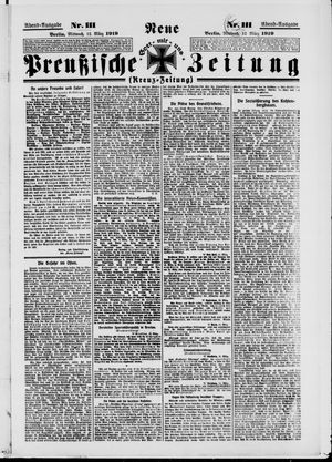 Neue preußische Zeitung vom 12.03.1919