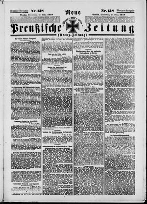 Neue preußische Zeitung vom 27.03.1919