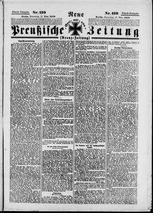 Neue preußische Zeitung vom 27.03.1919