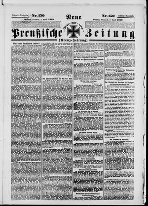 Neue preußische Zeitung vom 02.04.1919