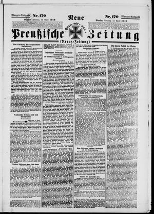 Neue preußische Zeitung vom 13.04.1919