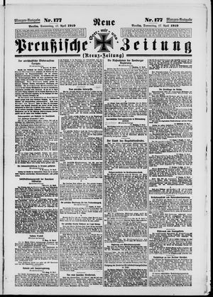 Neue preußische Zeitung vom 17.04.1919