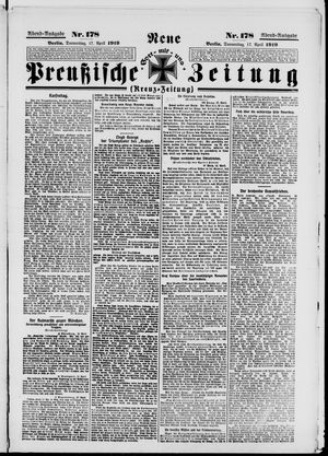 Neue preußische Zeitung vom 17.04.1919