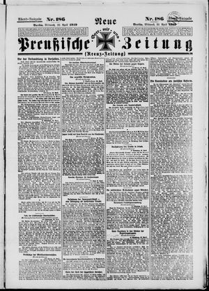 Neue preußische Zeitung vom 23.04.1919