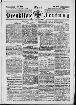 Neue preußische Zeitung vom 26.04.1919