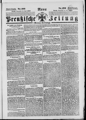 Neue preußische Zeitung vom 26.04.1919