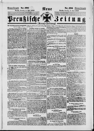 Neue preußische Zeitung vom 29.04.1919