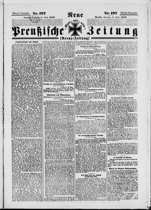 Neue preußische Zeitung vom 29.04.1919