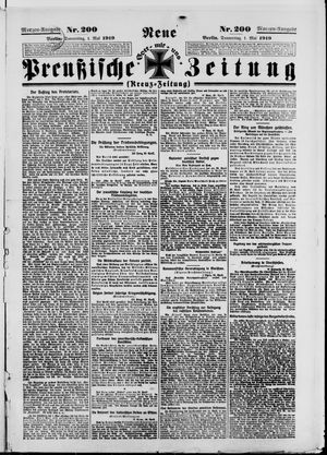 Neue preußische Zeitung vom 01.05.1919