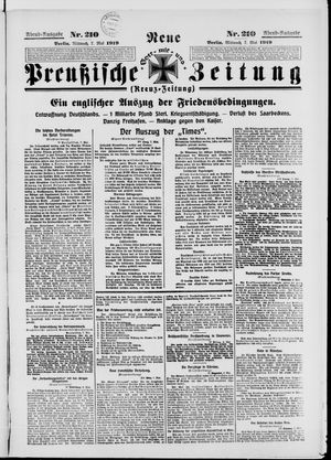 Neue preußische Zeitung vom 07.05.1919