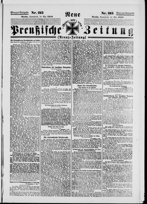 Neue preußische Zeitung vom 10.05.1919