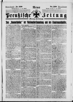 Neue preußische Zeitung vom 13.05.1919