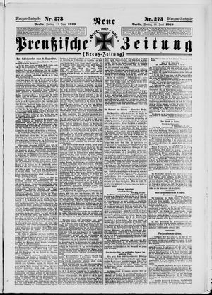Neue preußische Zeitung on Jun 13, 1919