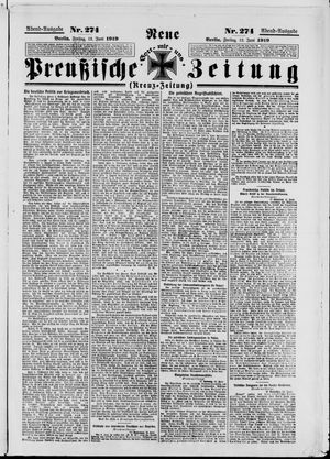 Neue preußische Zeitung on Jun 13, 1919