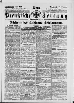 Neue preußische Zeitung vom 20.06.1919