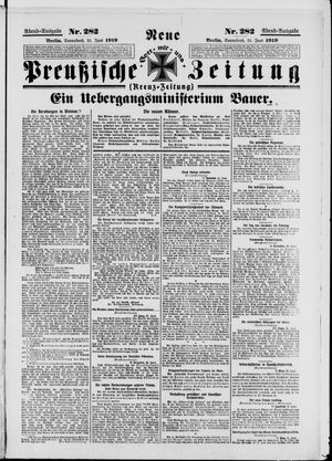Neue preußische Zeitung vom 21.06.1919