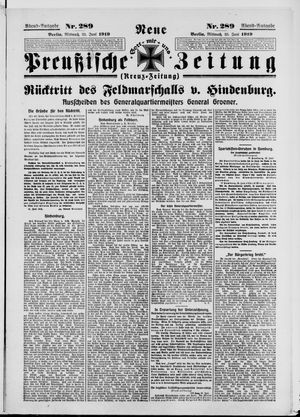 Neue preußische Zeitung vom 25.06.1919