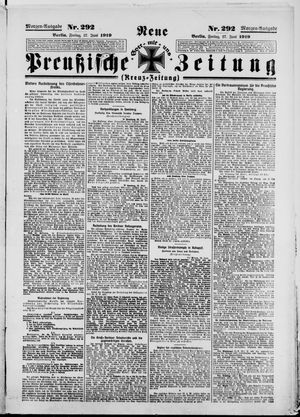 Neue preußische Zeitung vom 27.06.1919