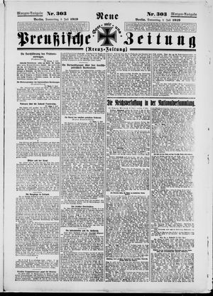 Neue preußische Zeitung vom 03.07.1919