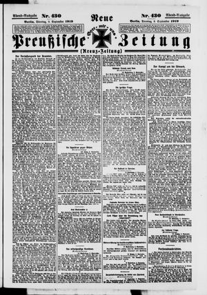 Neue preußische Zeitung vom 09.09.1919