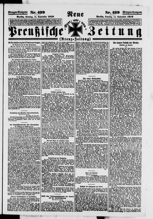 Neue preußische Zeitung vom 14.09.1919