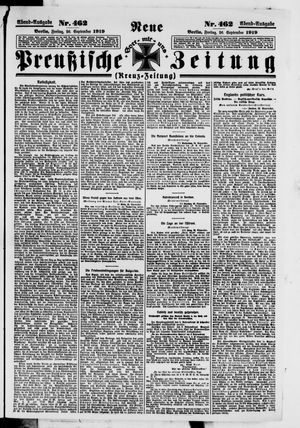 Neue preußische Zeitung vom 26.09.1919