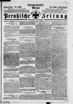 Neue preußische Zeitung vom 29.09.1919