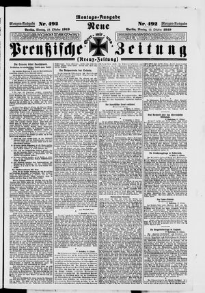 Neue preußische Zeitung vom 13.10.1919