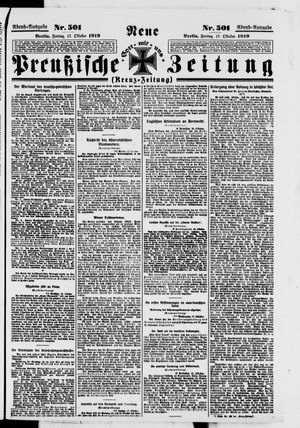 Neue preußische Zeitung vom 17.10.1919