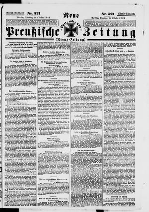 Neue preußische Zeitung vom 28.10.1919