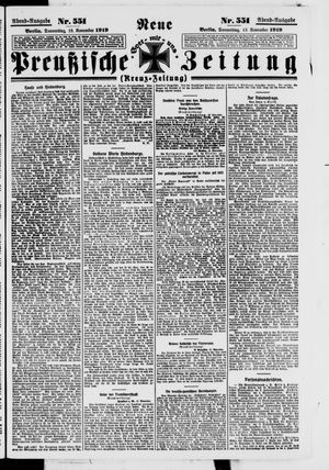Neue preußische Zeitung vom 13.11.1919