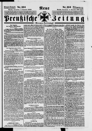 Neue preußische Zeitung vom 15.11.1919