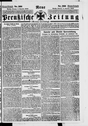 Neue preußische Zeitung vom 19.11.1919